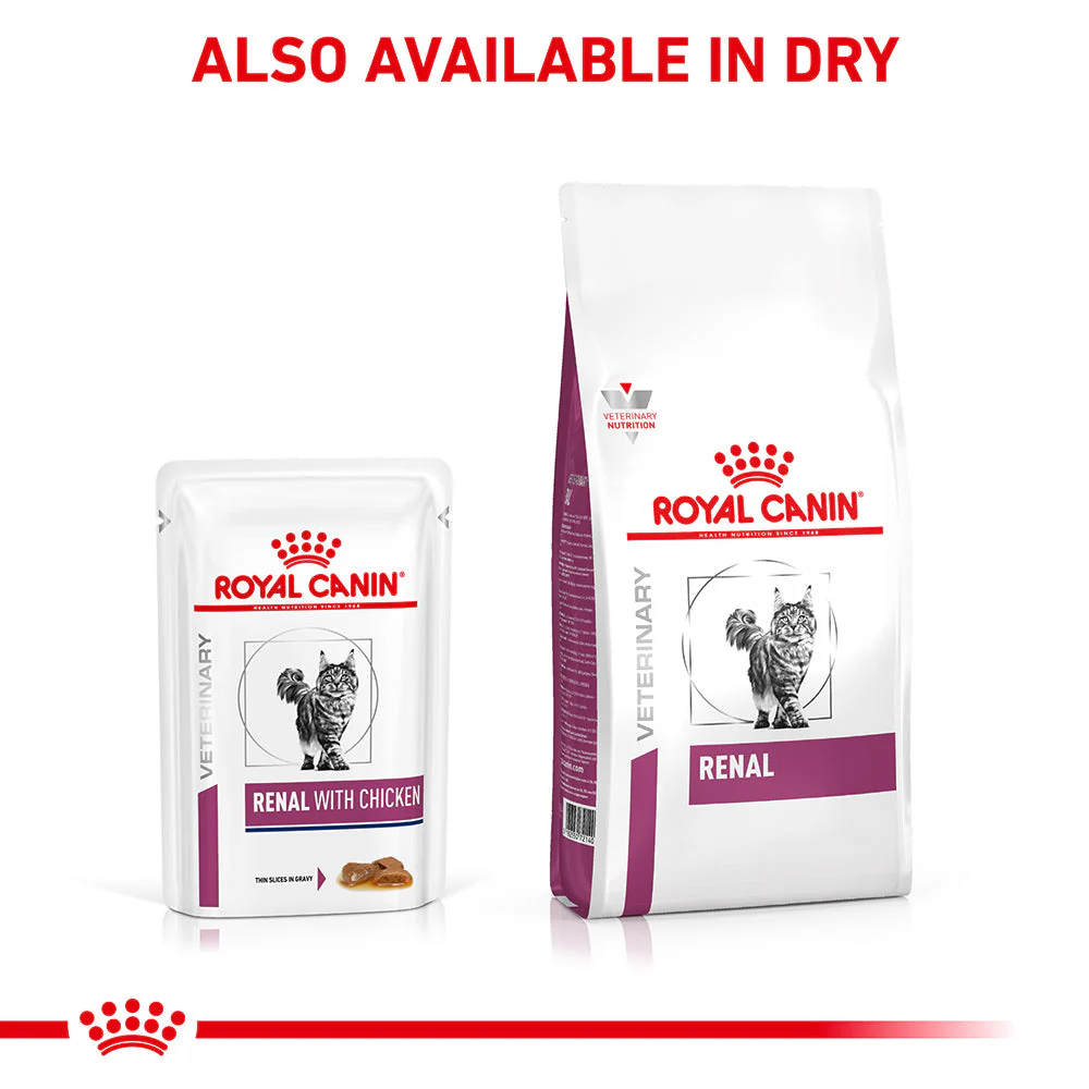 Royal Canin Veterinary Renal Chicken Wet Cat Food - Image 17