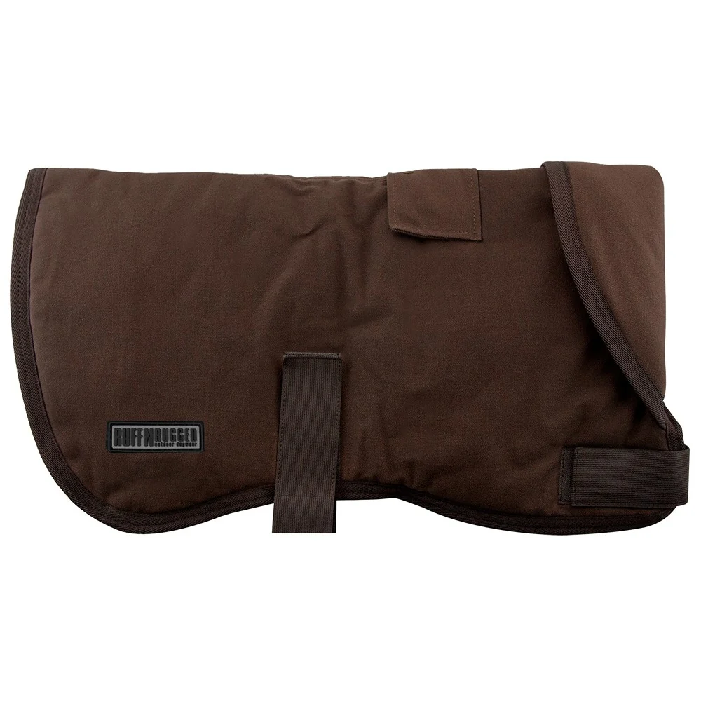 Ruff n Rugged Canvas Dog Coat Brown - Image 7