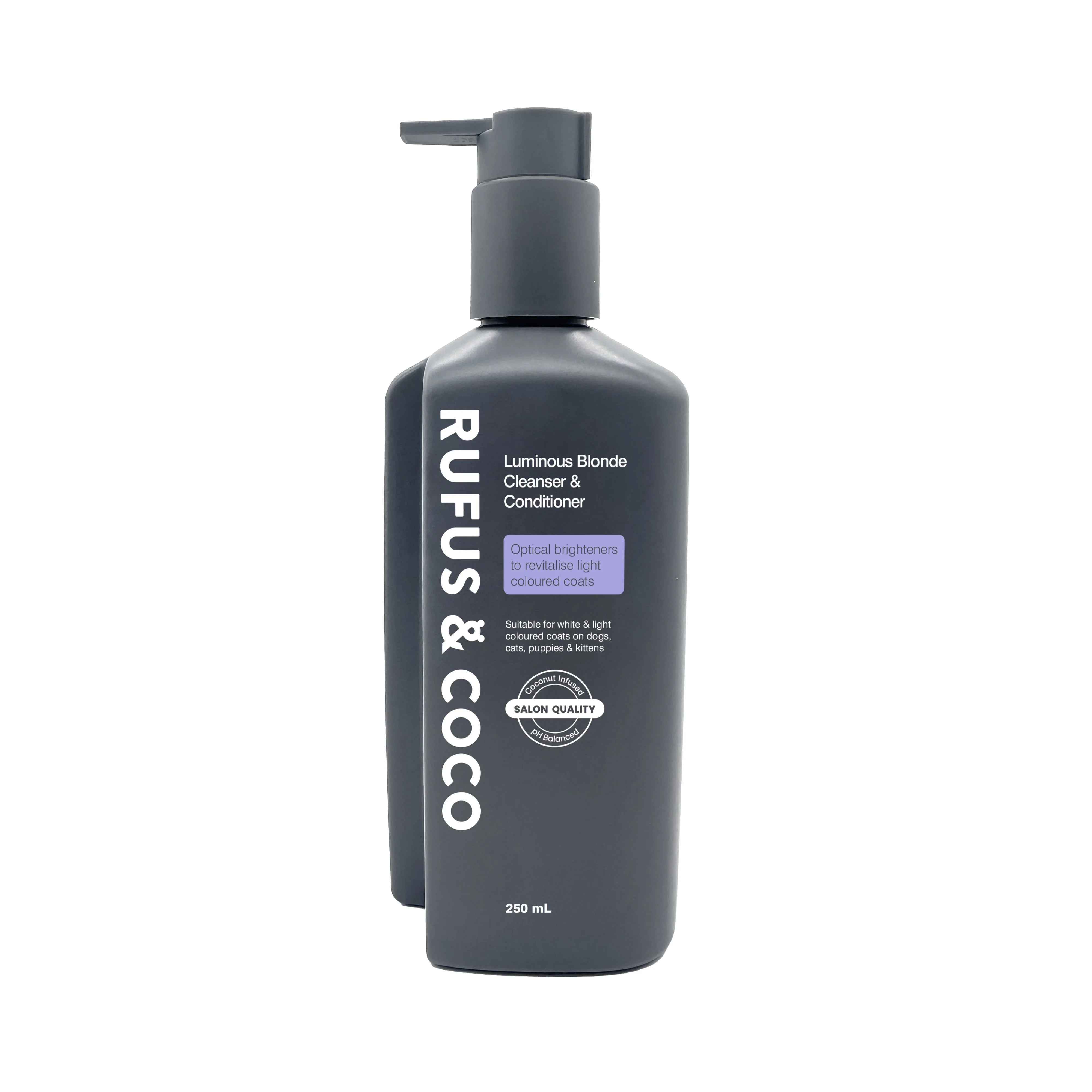 Rufus & Coco Luminous Blonde Light Coloured Coat Pet Cleanser & Conditioner