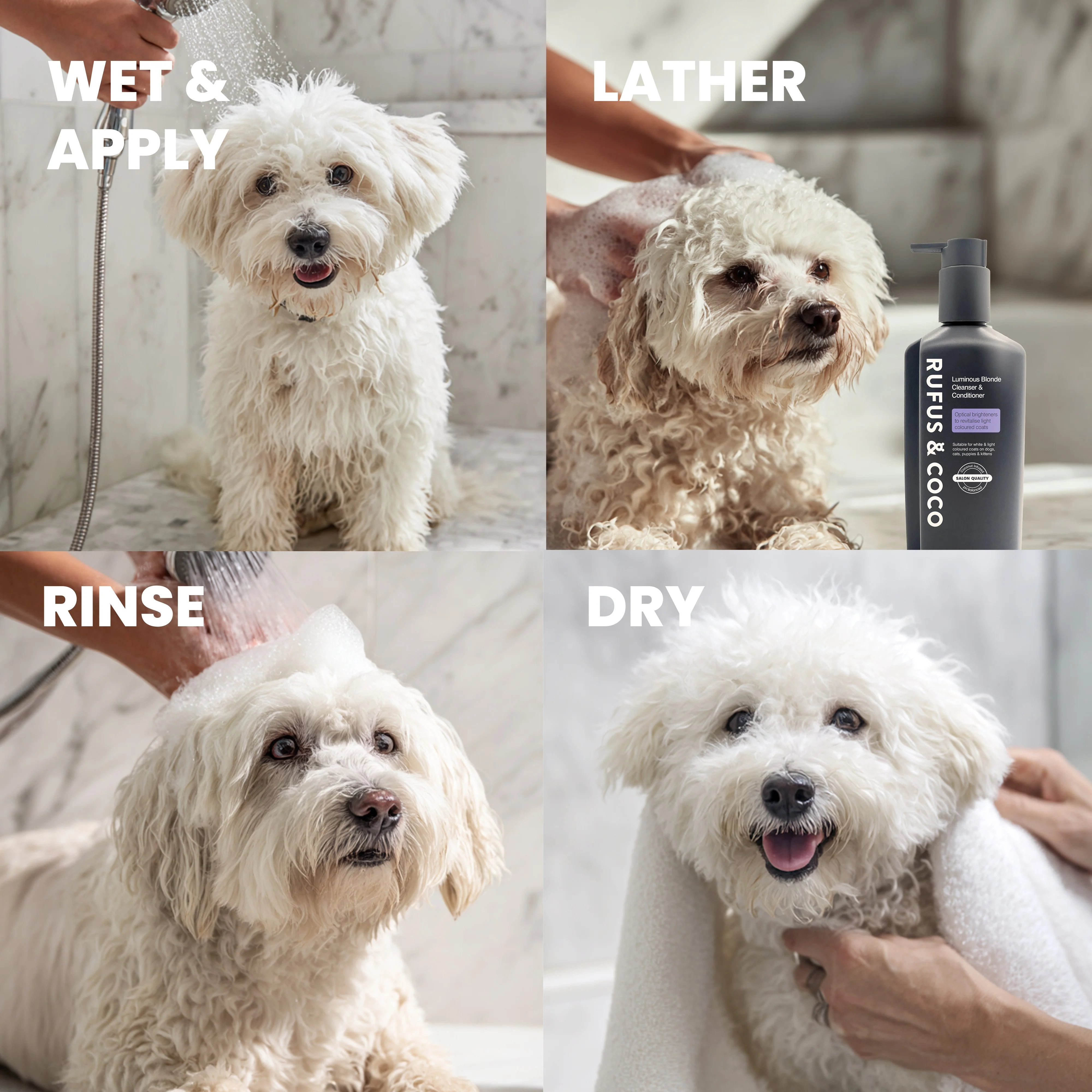 Rufus & Coco Luminous Blonde Light Coloured Coat Pet Cleanser & Conditioner - Image 7