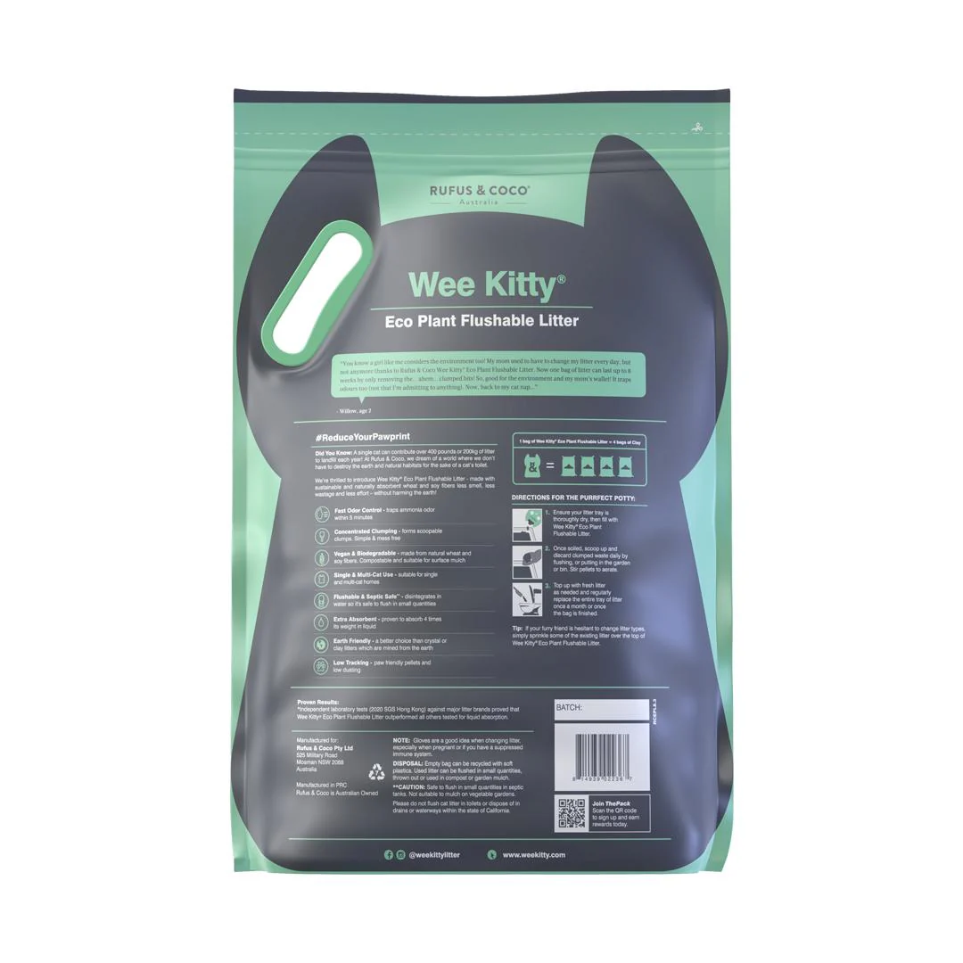 Wee Kitty Eco Plant Clumping Litter - Image 4