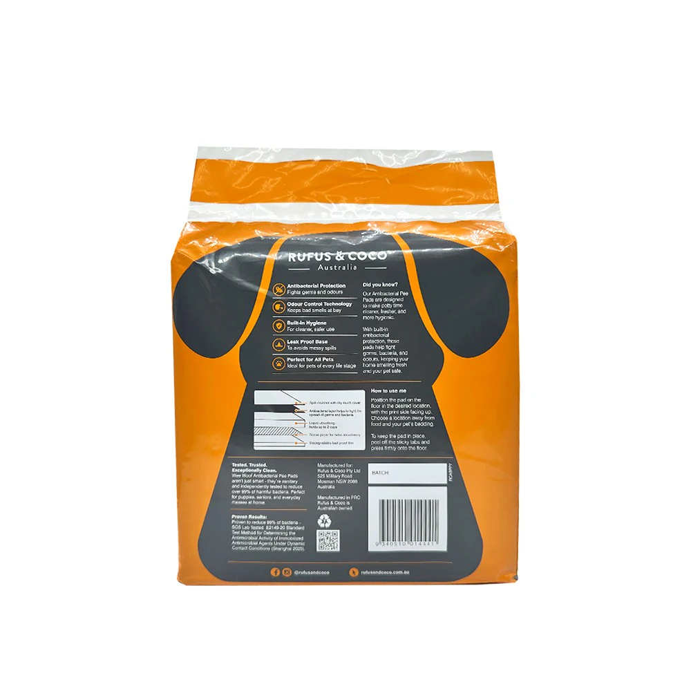 Rufus & Coco Wee Woof Antibacterial Pee Pads - Image 2