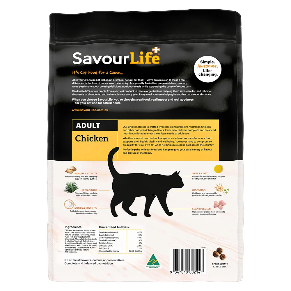 SavourLife Adult Chicken Dry Cat Food - Image 4