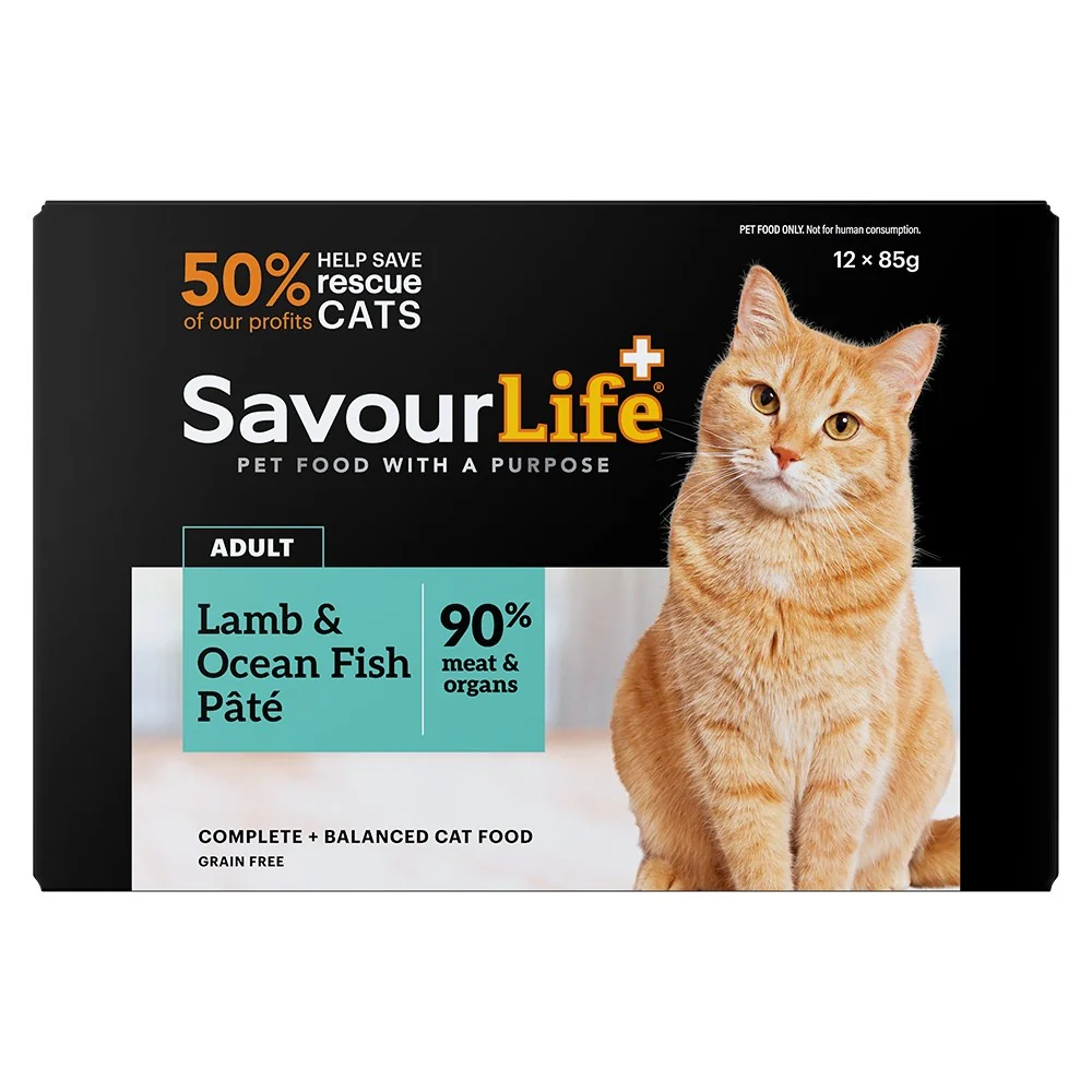 SavourLife Adult Lamb & Ocean Fish Pate Wet Cat Food - Image 2