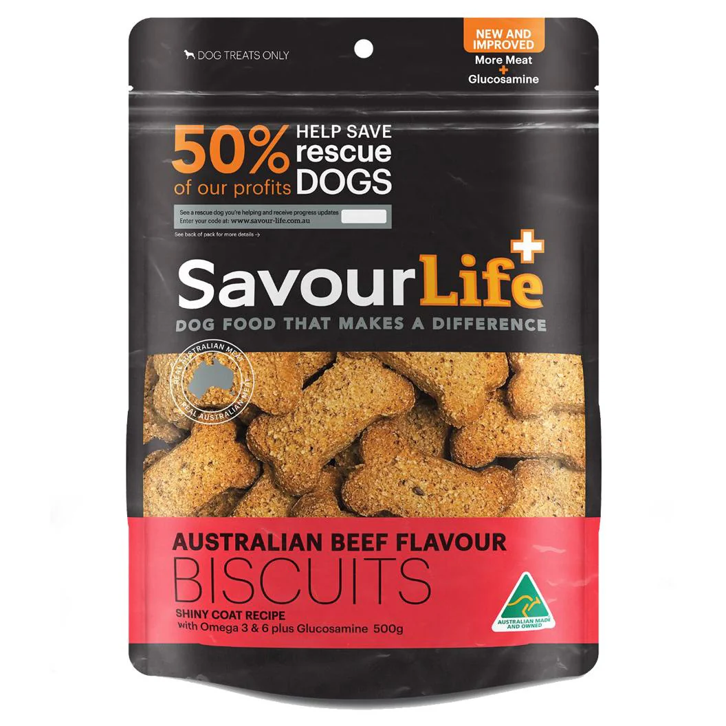 SavourLife Australian Beef Biscuit Dog Treats 500G - Image 4