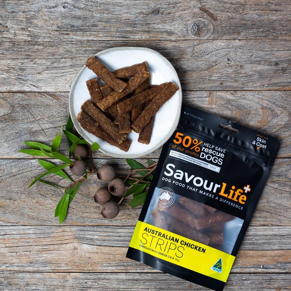Savourlife Australian Chicken Strips Dog Treats 165G - Image 3