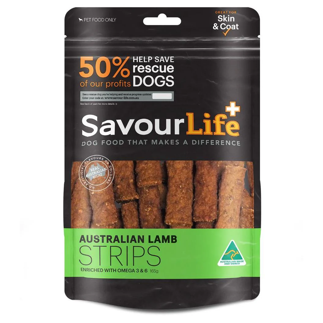 Savourlife Australian Lamb Strips Dog Treats 165G - Image 4