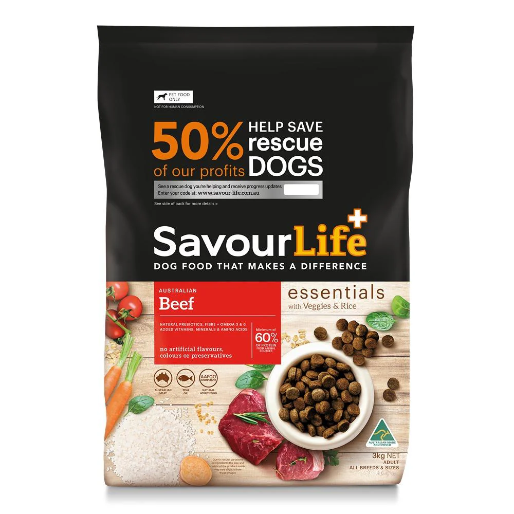 Savourlife Essentials Adult Australian Beef Dry Dog Food - Image 2