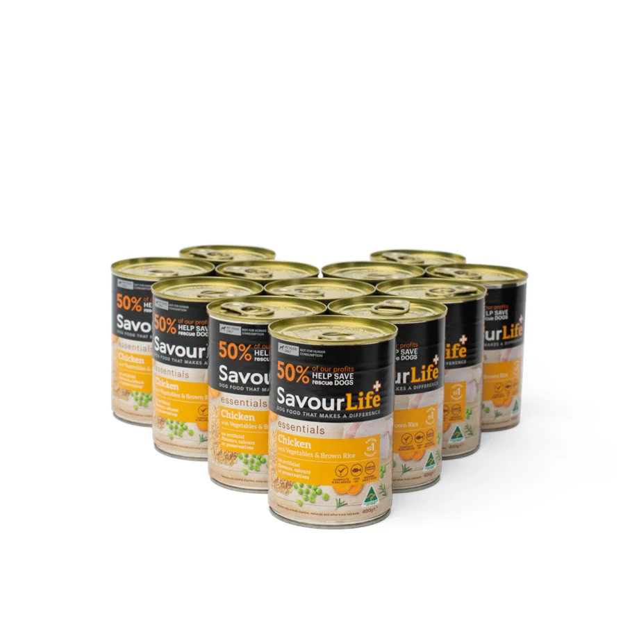 SavourLife Essentials Chicken with Vegetables & Rice Wet Dog Food 400g - Image 3