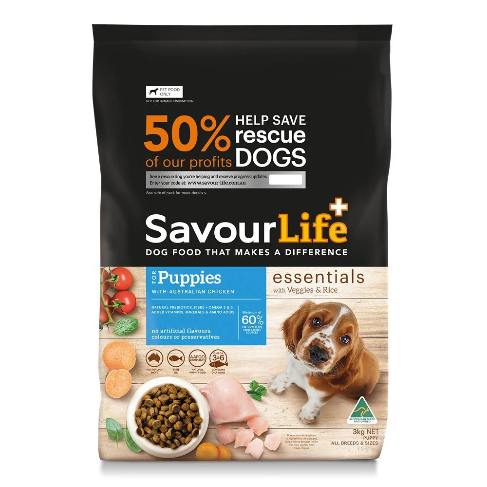 Savourlife Essentials Puppy Australian Chicken Dry Dog Food - Image 2