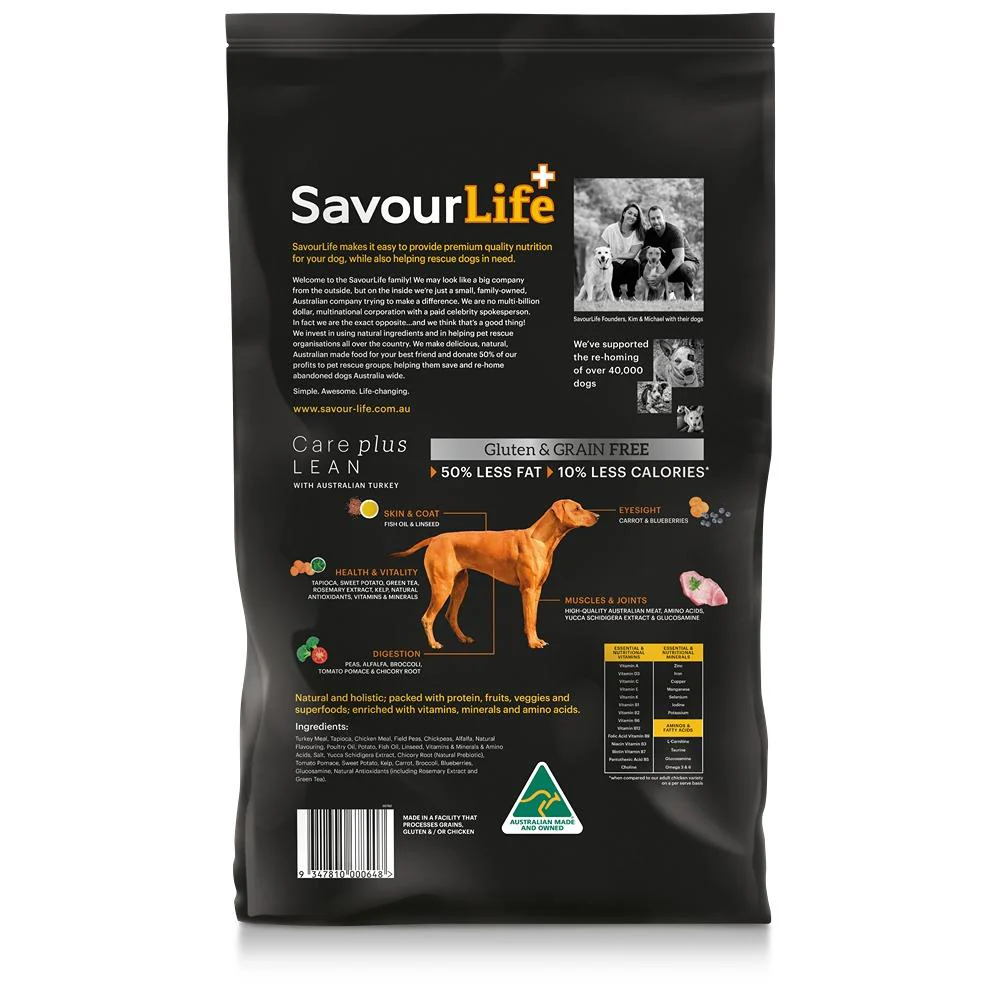 Savourlife Grain Free Adult Std Turkey Lean Dry Dog Food - Image 4
