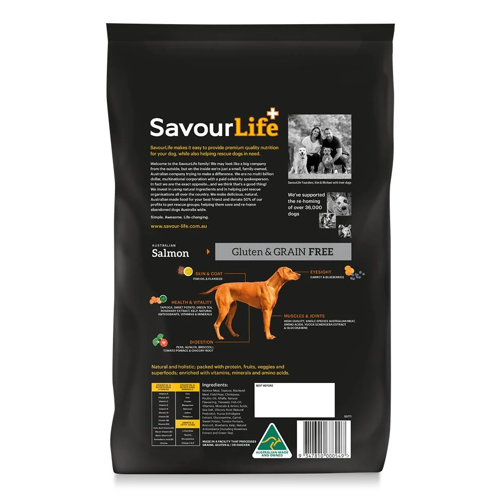 Savourlife Grain Free Australian Salmon Dry Dog Food - Image 4