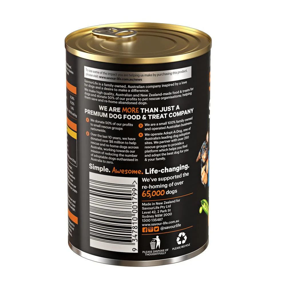 SavourLife Grain Free Puppy Chicken Recipe Wet Dog Food 375g - Image 5