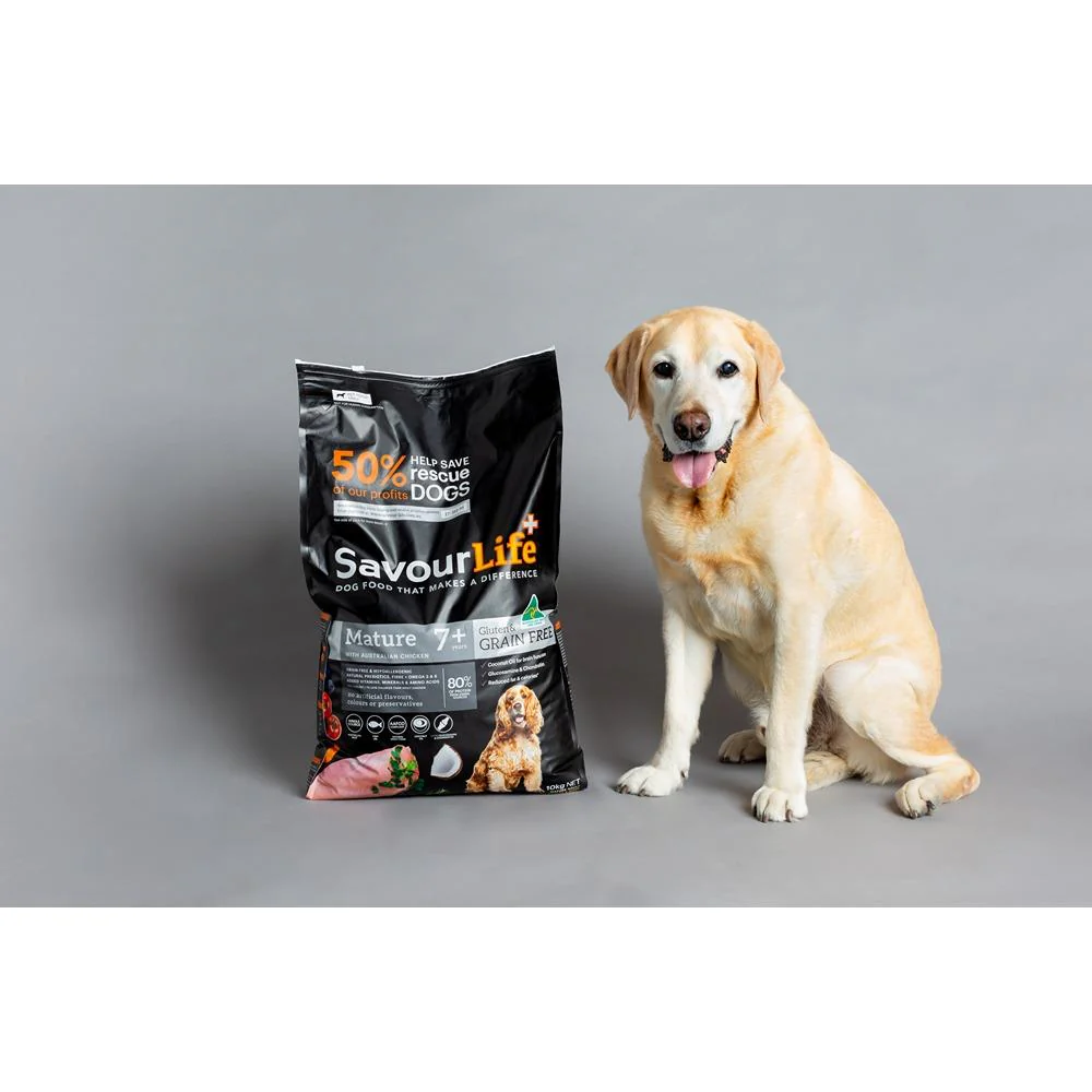 Savourlife Grain Free Mature 7+ With Australian Chicken Dry Dog Food - Image 10