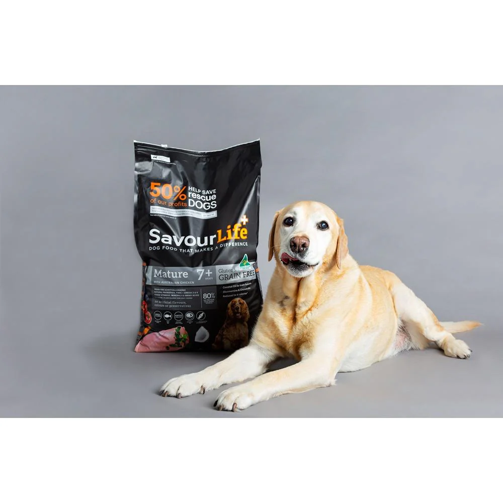 Savourlife Grain Free Mature 7+ With Australian Chicken Dry Dog Food - Image 9