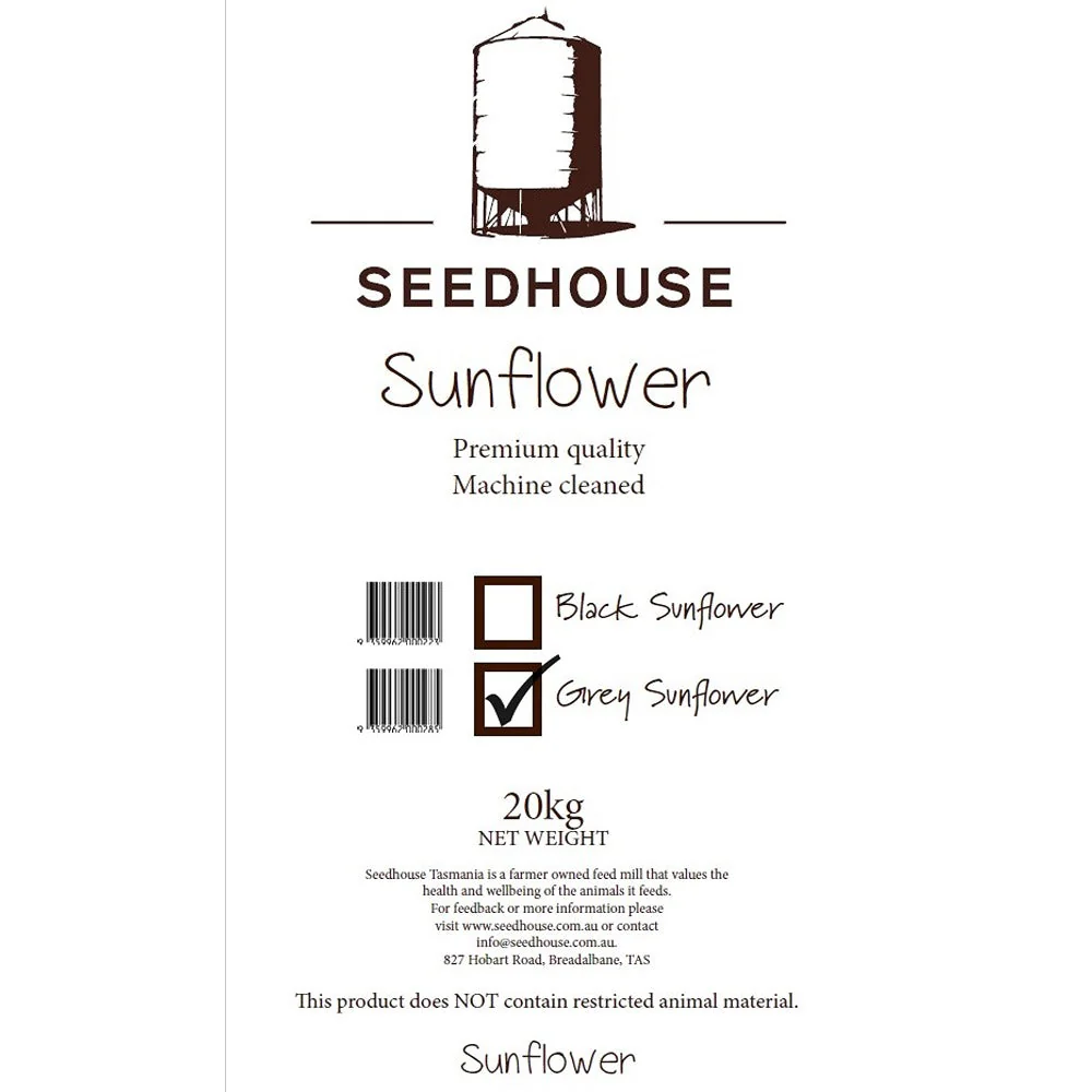 Seedhouse Grey Striped Sunflower 20kg - Image 4