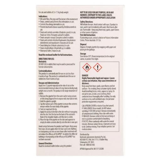Selapro Spot On Treatment For Cats - Image 6