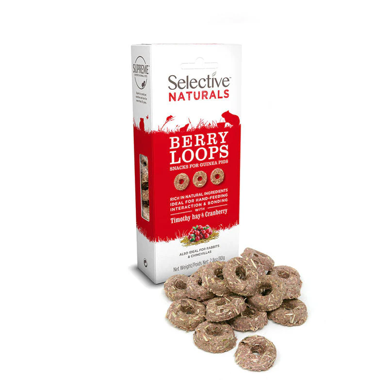 Selective Naturals Berry Loops Guinea Pig Treats 80g - Image 3