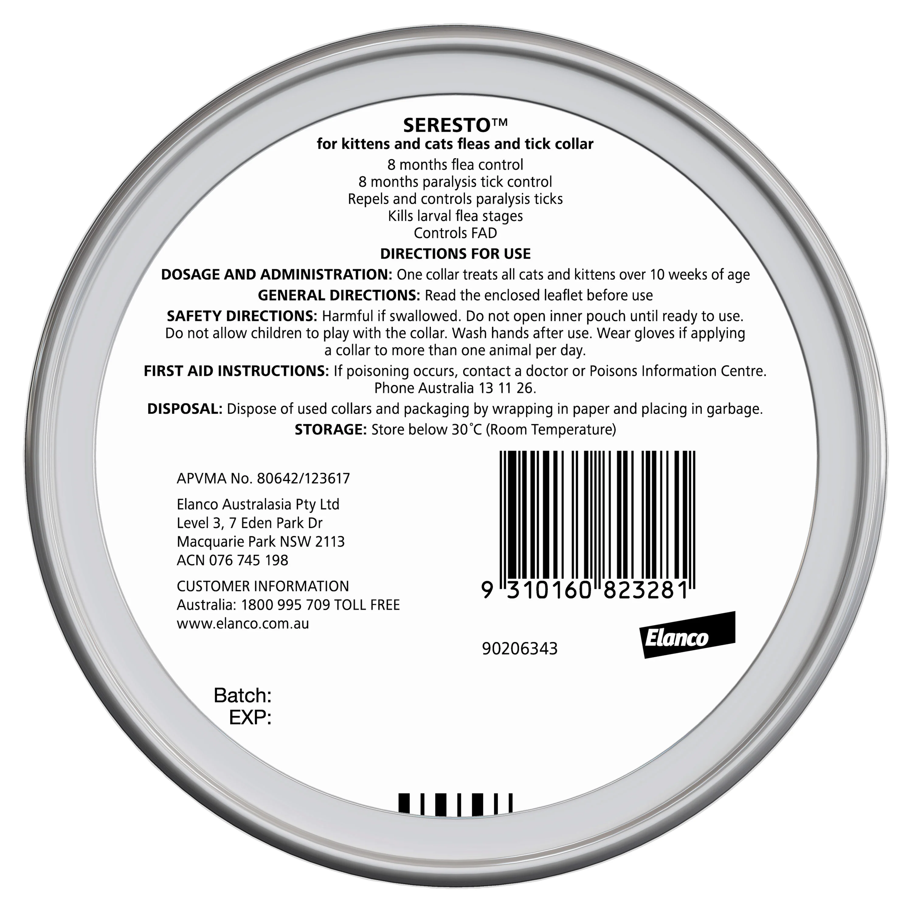 Seresto Flea & Tick Cat & Kitten Collar - Image 2