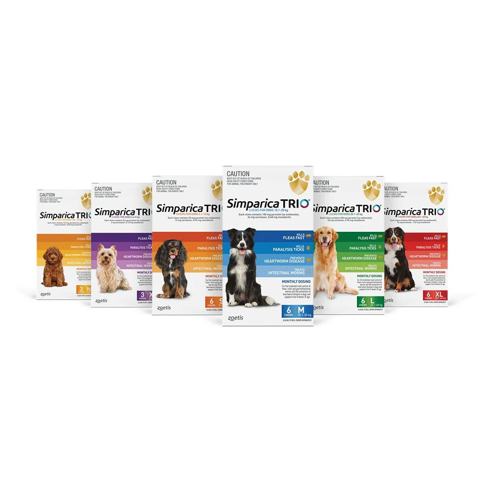 Simparica Trio Large Breed 20.1-40kg Flea, Tick & Worming Dog Chews - Image 10