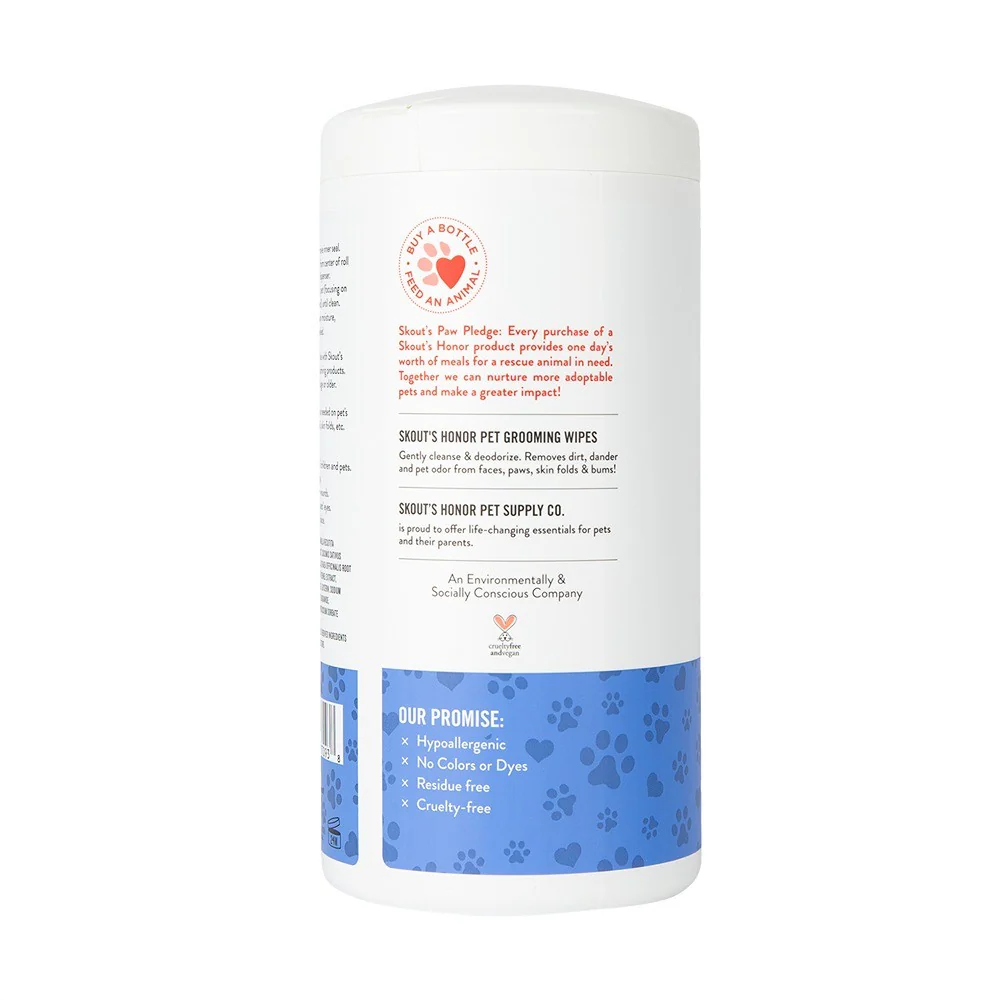Skouts Honor Pet Grooming Wipes 80ct - Image 2