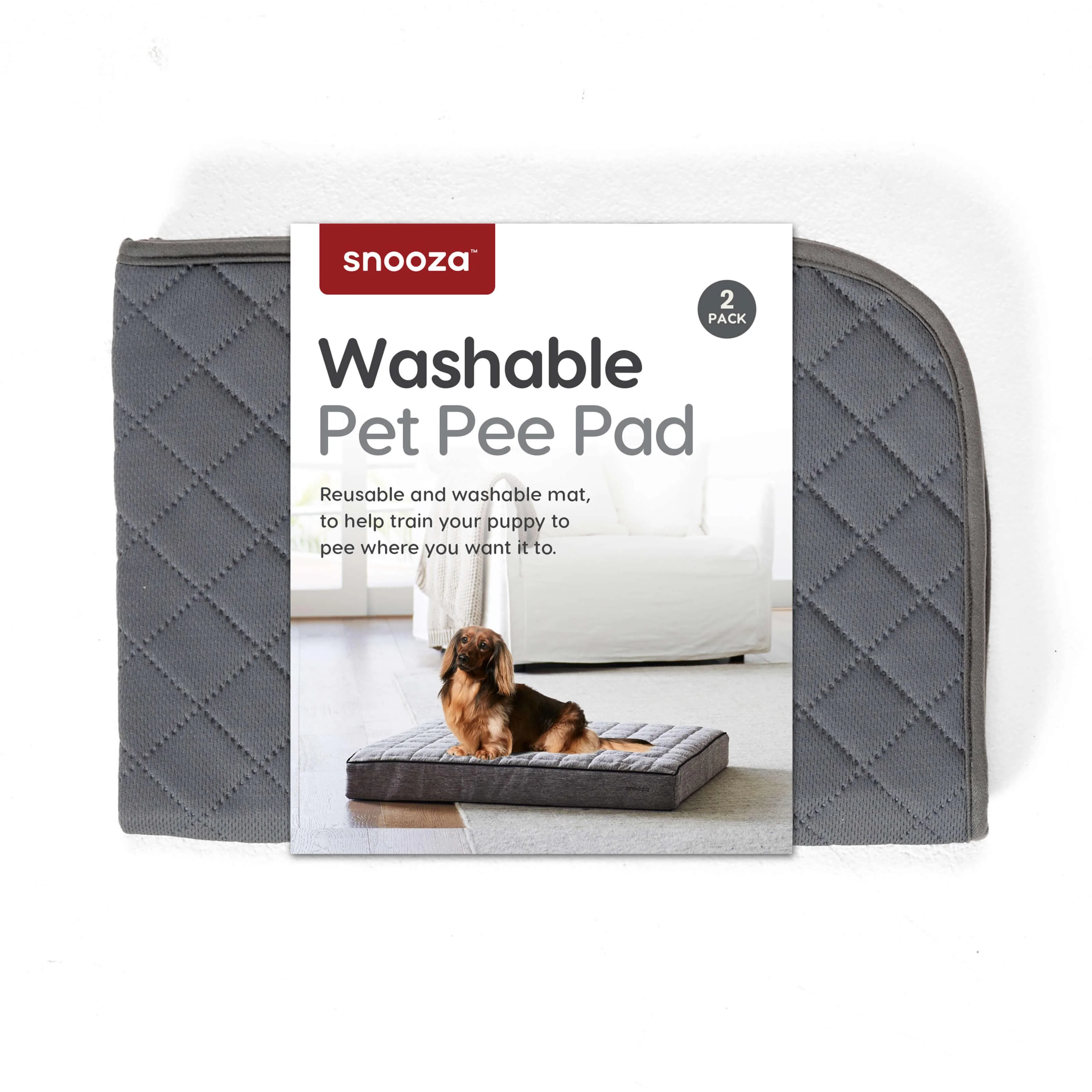 Snooza Washable Pee Pad Dark Grey 2pk - Image 18
