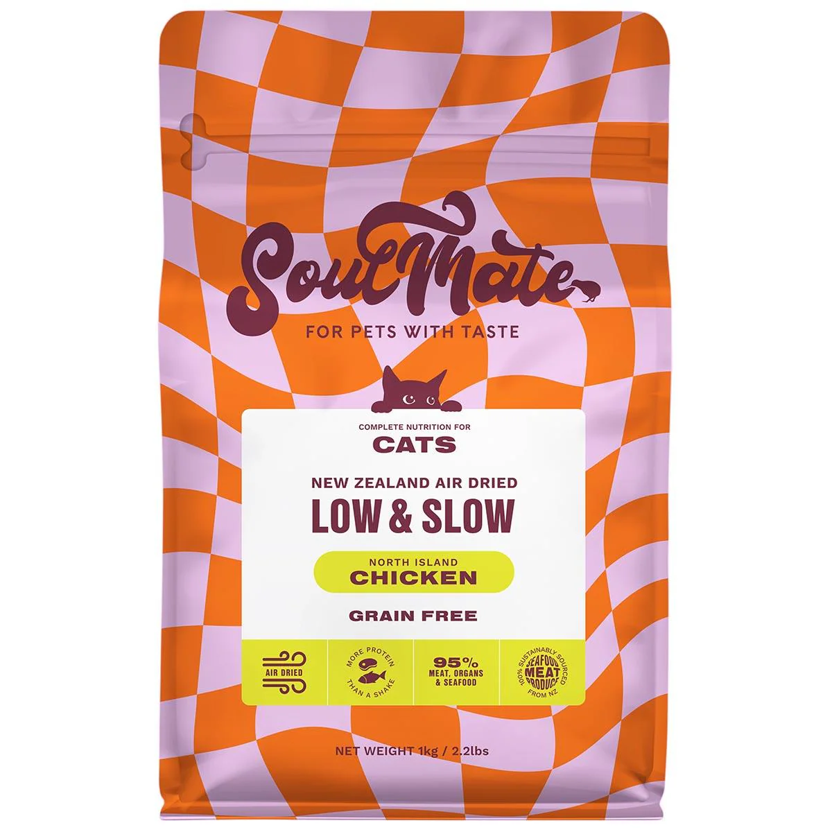 SoulMate Low & Slow Air Dried North Island Chicken Dry Cat Food