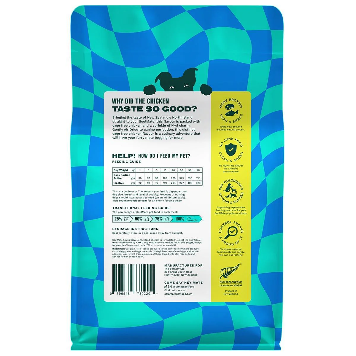 SoulMate Low & Slow Air Dried North Island Chicken Dry Dog Food - Image 5