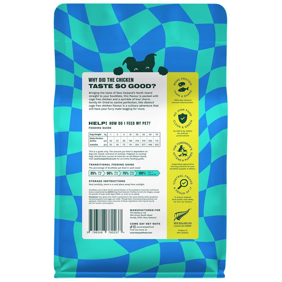 SoulMate Low & Slow Air Dried North Island Chicken Dry Dog Food - Image 7