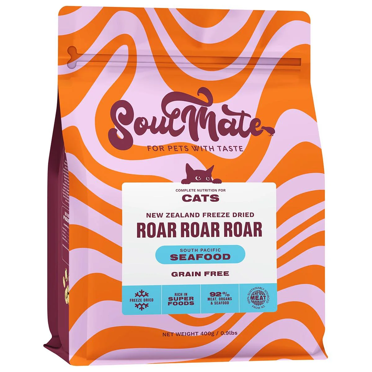 SoulMate Roar Roar Roar Freeze Dried South Pacific Seafood Dry Cat Food - Image 8