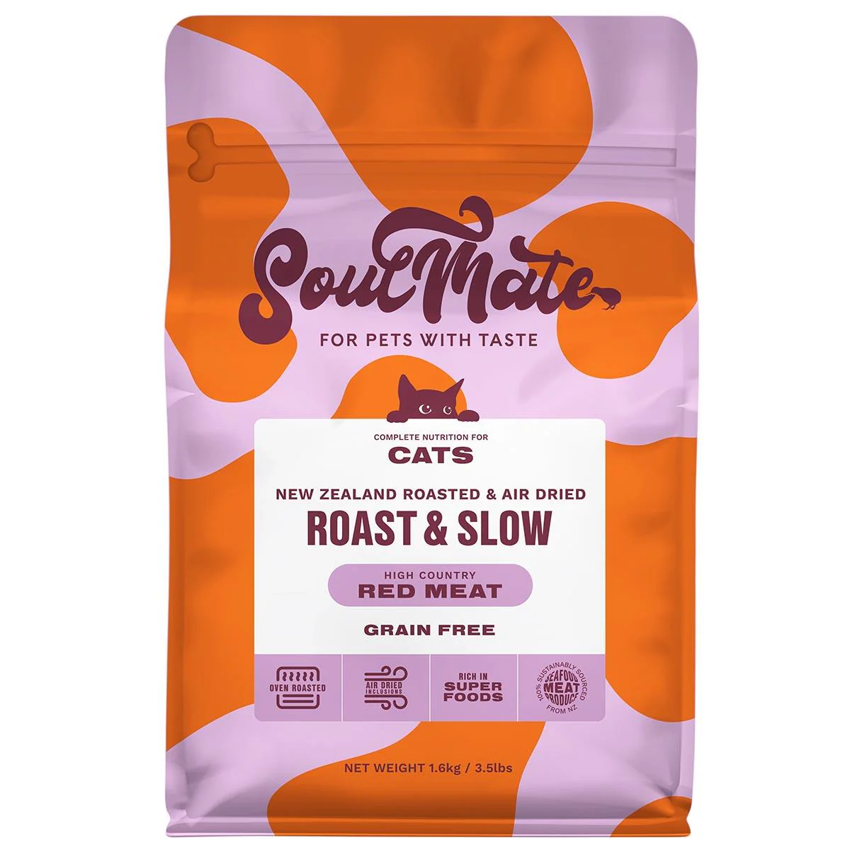 SoulMate Roast & Slow Baked and Air Dried High Country Red Meat Dry Cat Food - Image 2