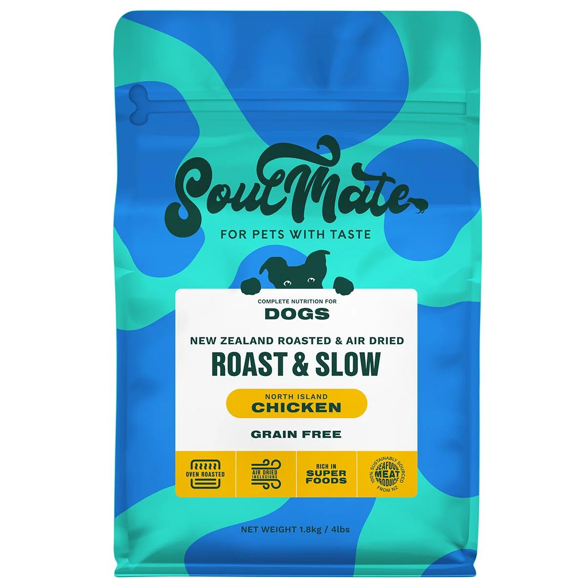 SoulMate Roast & Slow Baked and Air Dried North Island Chicken Dry Dog Food - Image 2