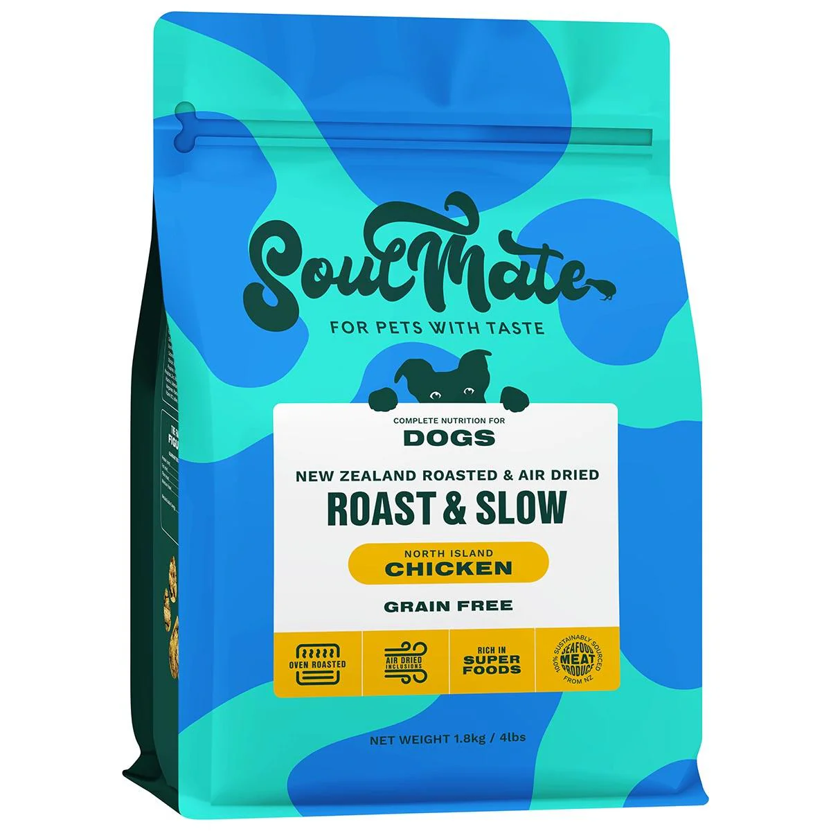 SoulMate Roast & Slow Baked and Air Dried North Island Chicken Dry Dog Food - Image 8