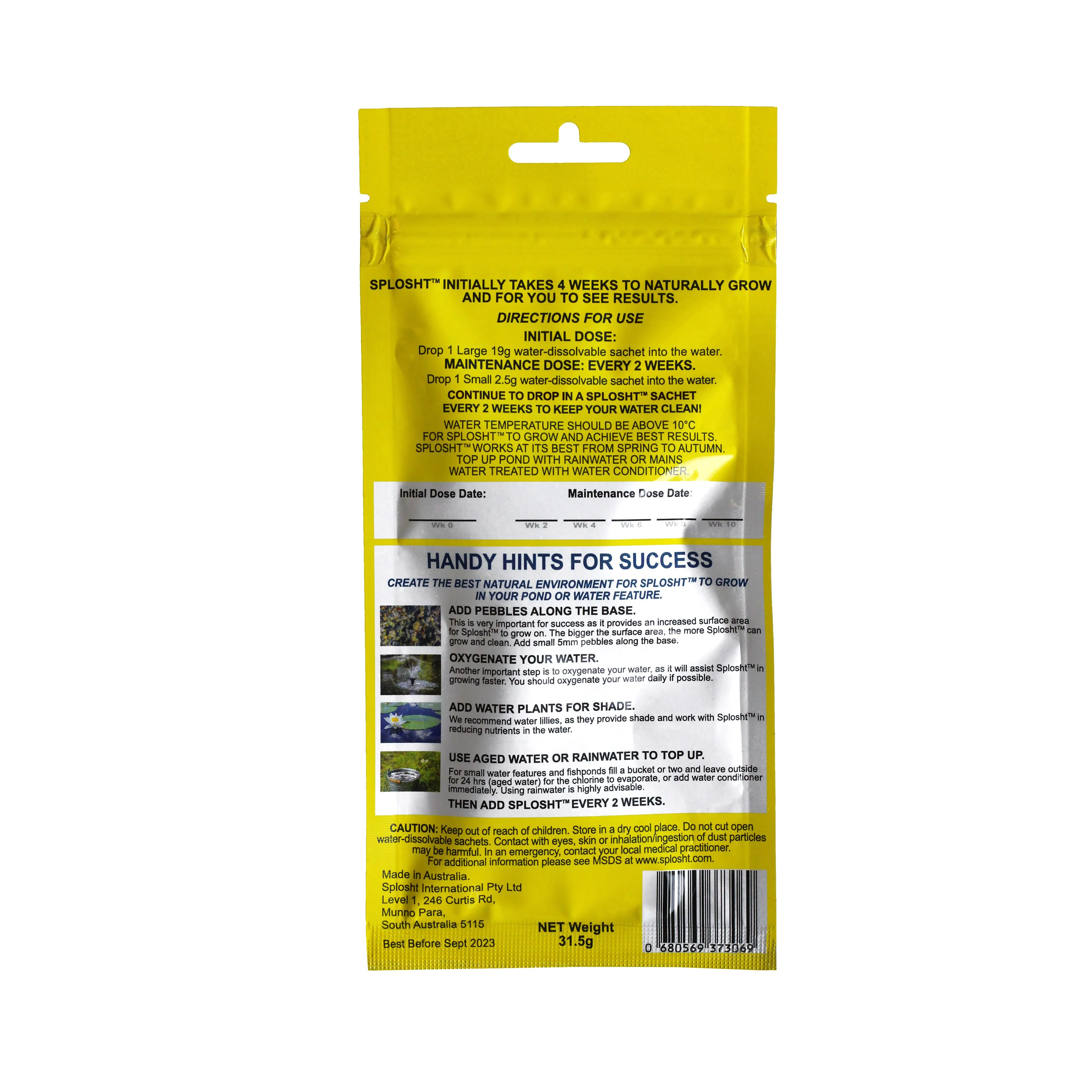 Splosht Water Cleaner Pack For Large Fishpond - Image 2