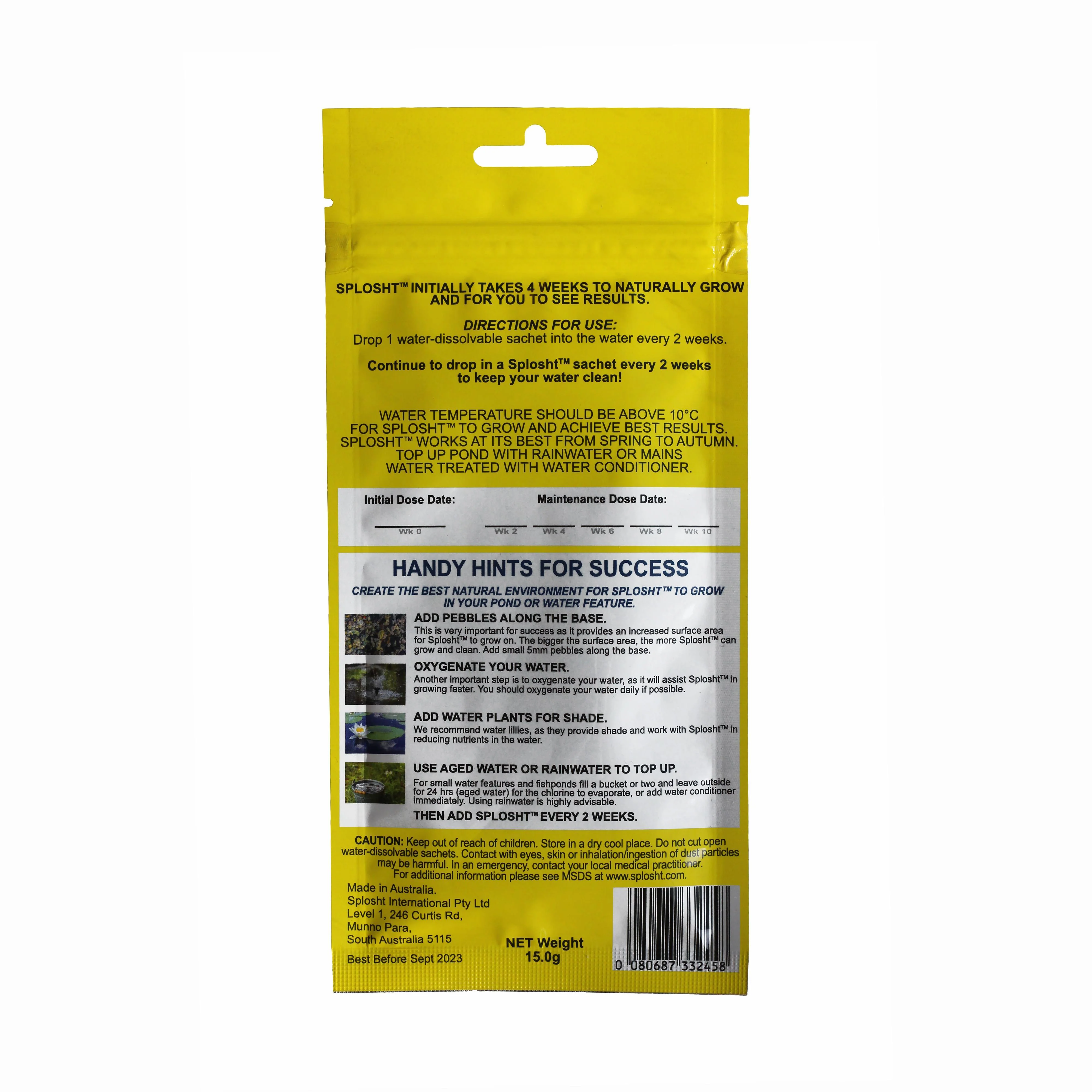 Splosht Water Cleaner Pack For Small Fishpond - Image 4