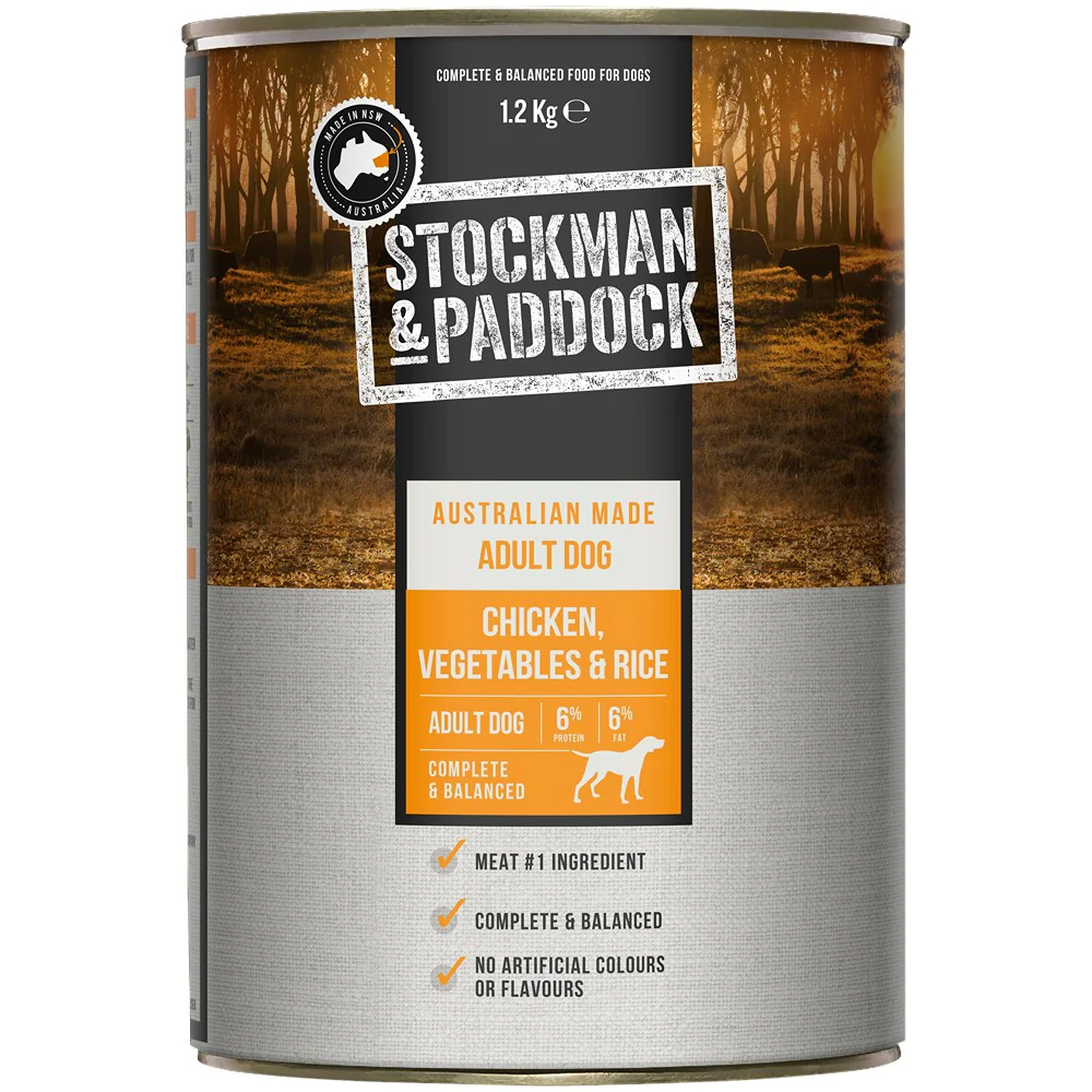 Stockman & Paddock Adult Dog Chicken with Vegetables & Rice Wet Dog Food - Image 2