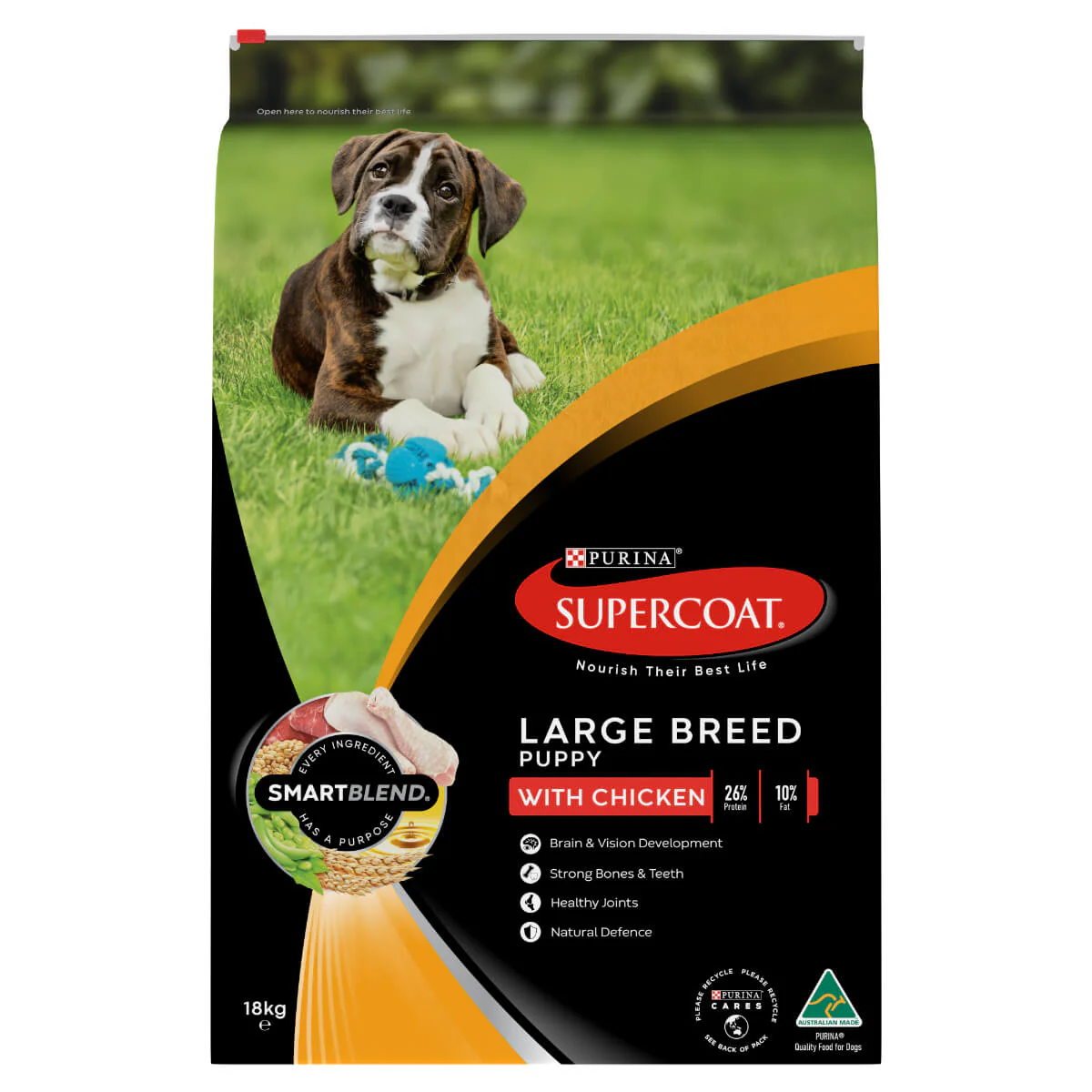 Supercoat Large Breed Puppy Chicken Dry Dog Food 18kg - Image 2