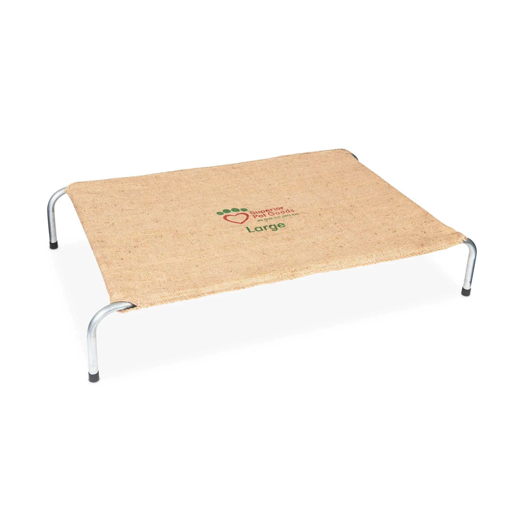 Superior Pet Goods Hessian Bag Raised Dog Bed