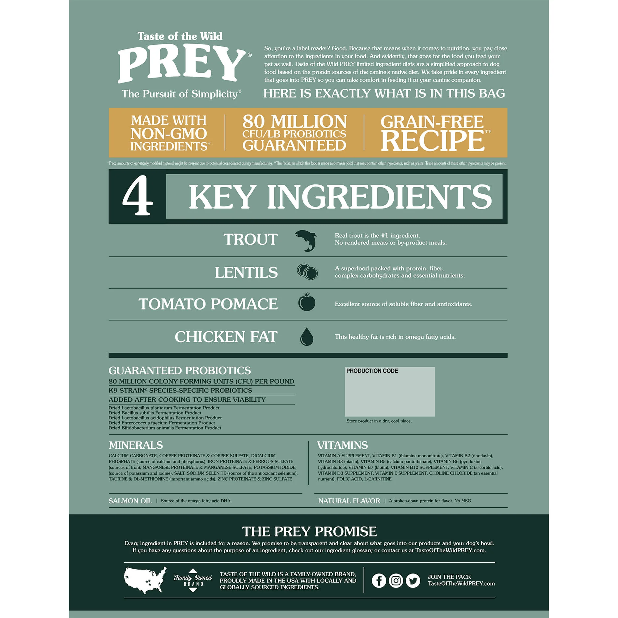 Taste of the Wild Prey Trout Dry Dog Food - Image 7