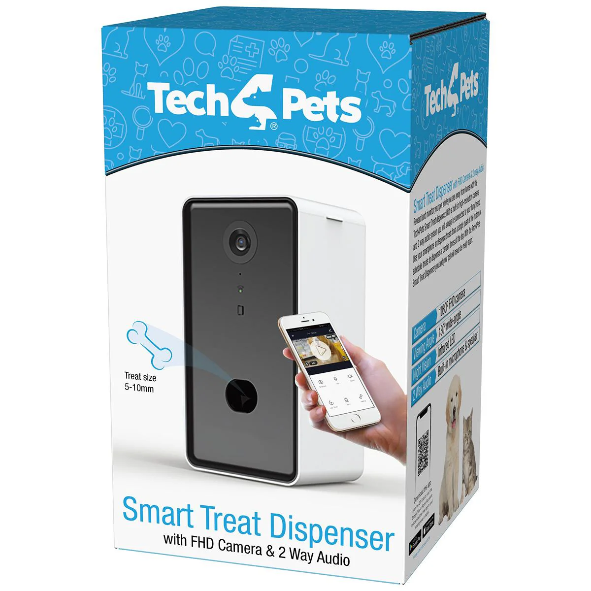 Tech 4 Pets Smart Treat Dispenser with 2-Way Camera - Image 3