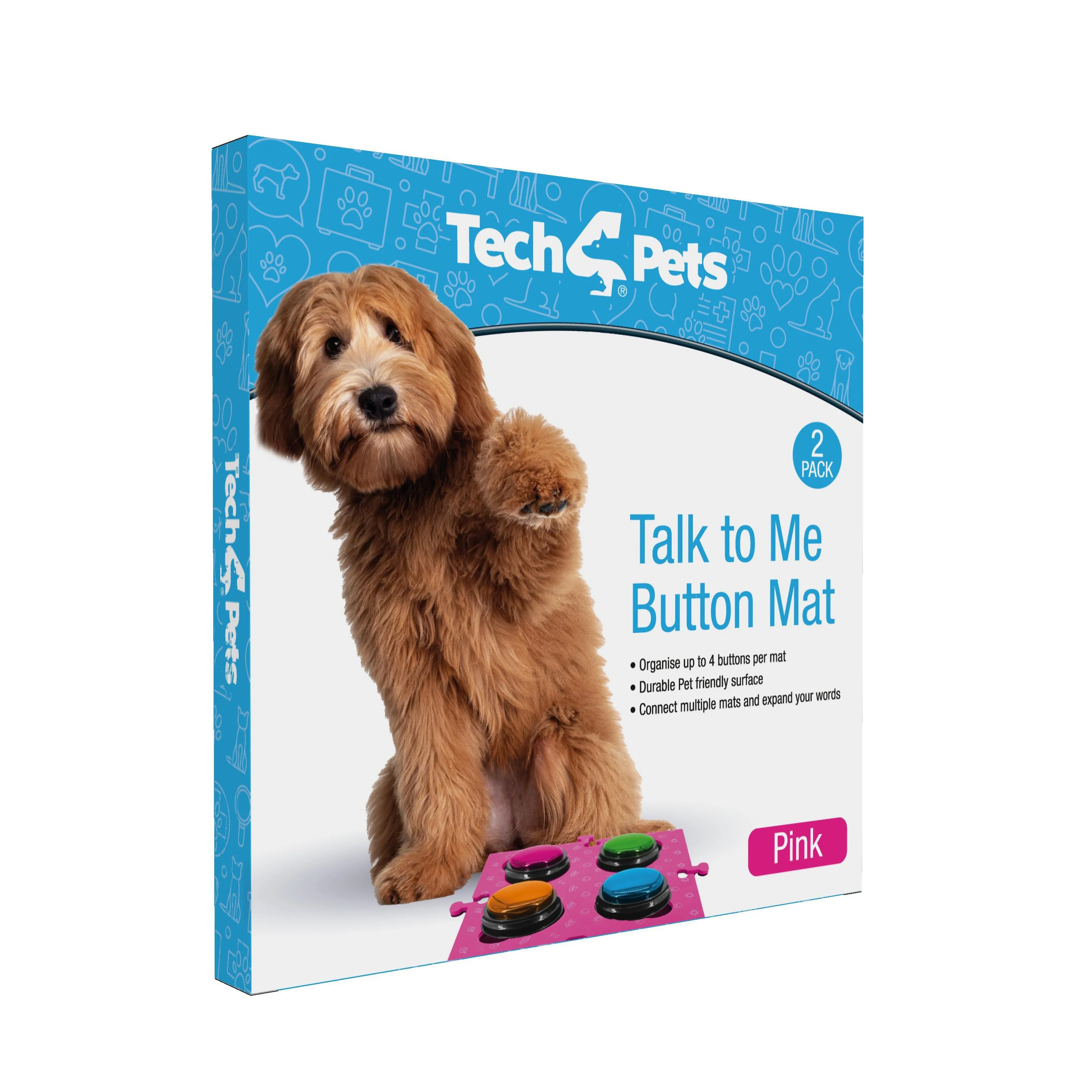 Tech 4 Pets Talk & Communicate Button Mat 2 Pack - Image 36