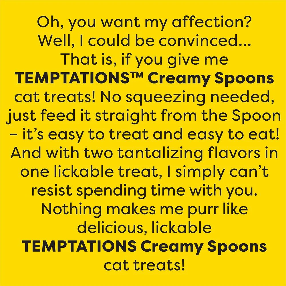 Temptations Creamy Spoons Cat Treat Savory Salmon & Tempting Tuna 4x10g - Image 9