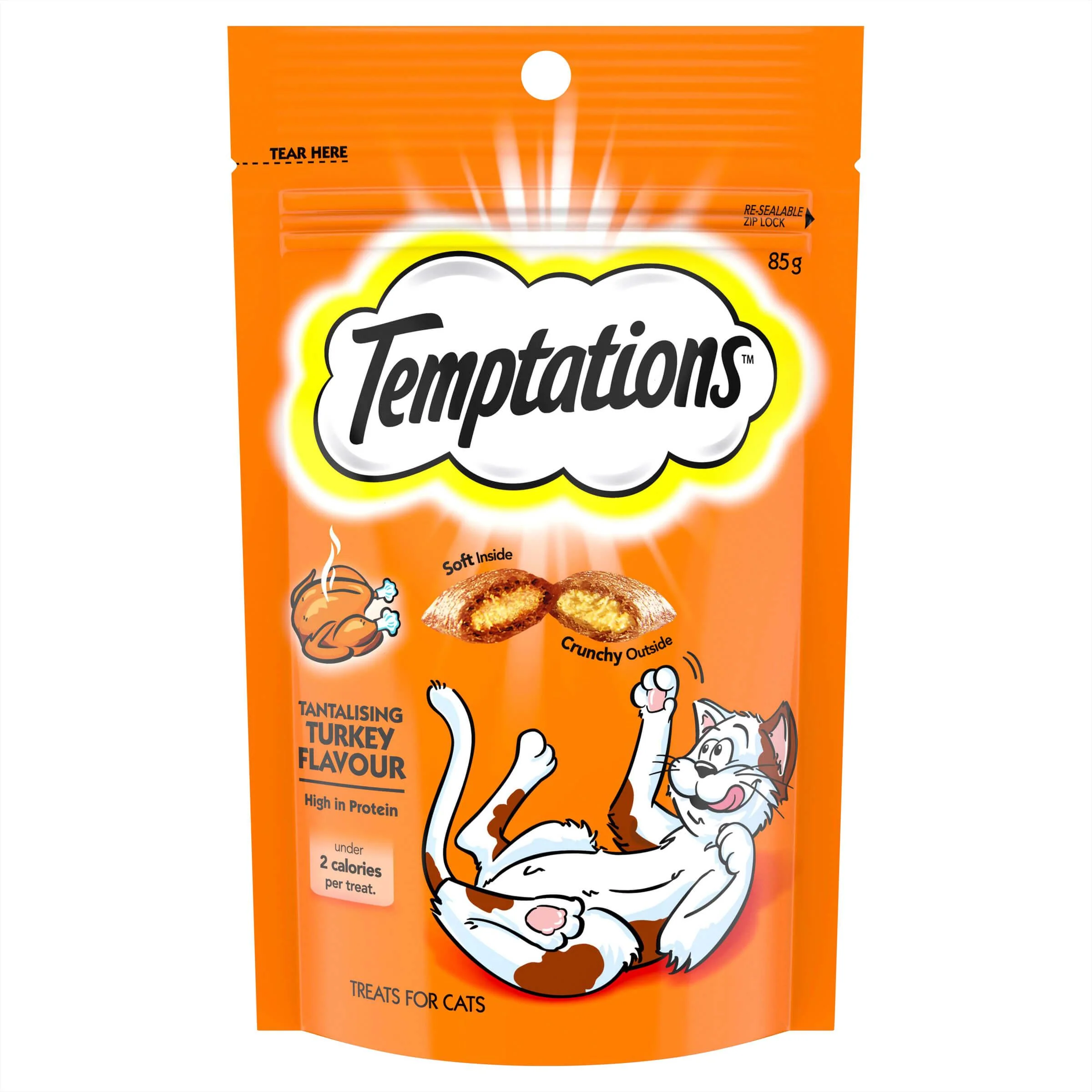 Temptations Tantalising Turkey Cat Treats 85G
