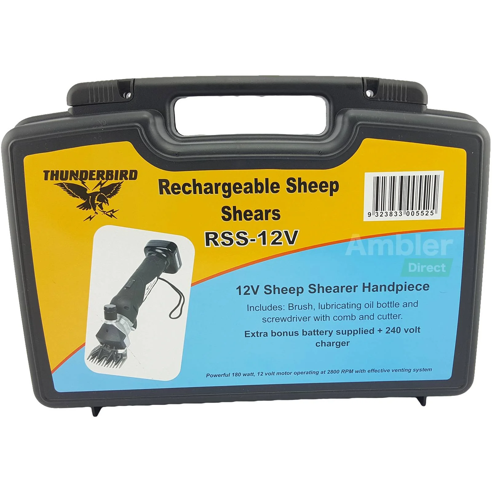 Thunderbird Rechargeable Sheep Shear Handpiece - Image 7