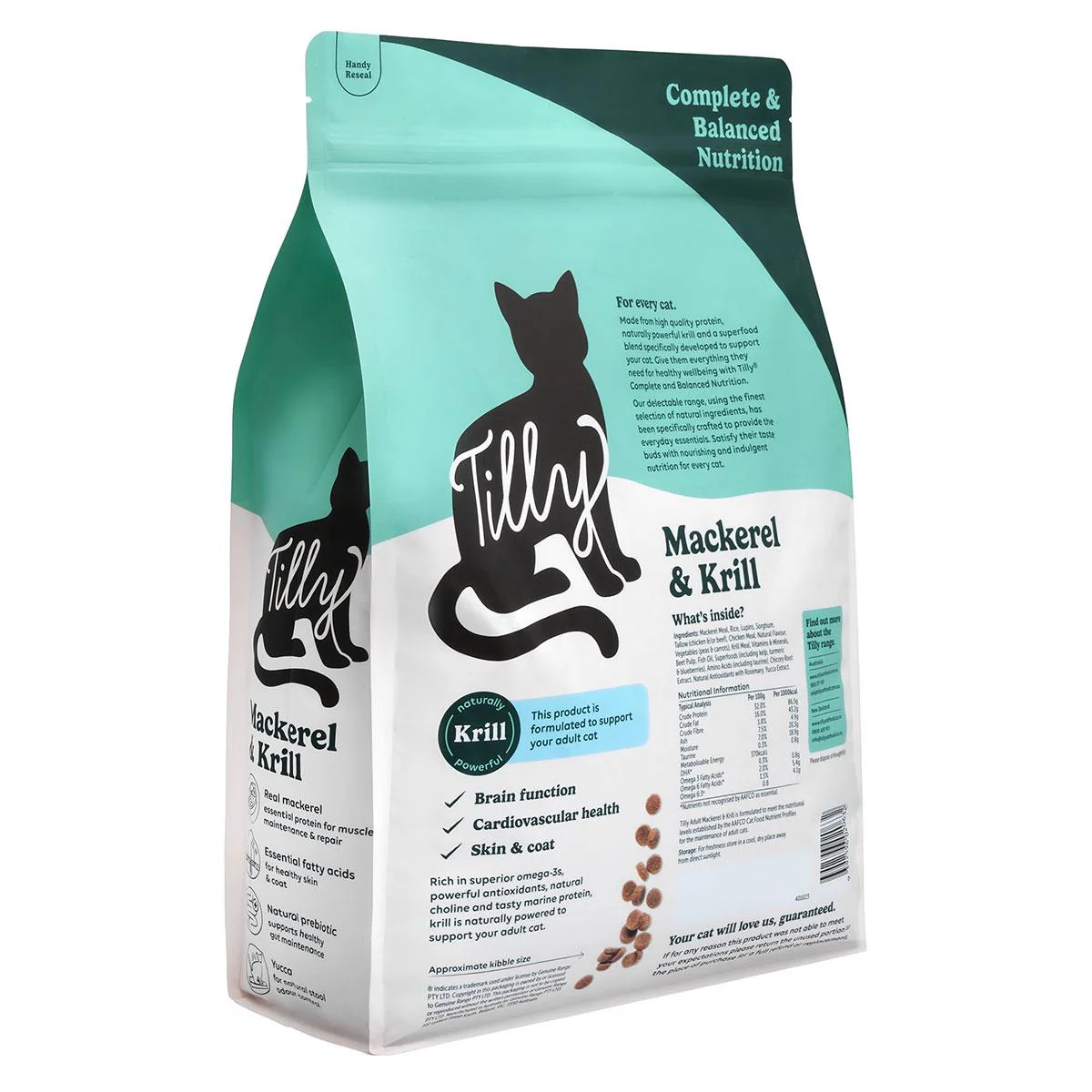 Tilly Adult Mackerel & Krill Dry Cat Food - Image 8