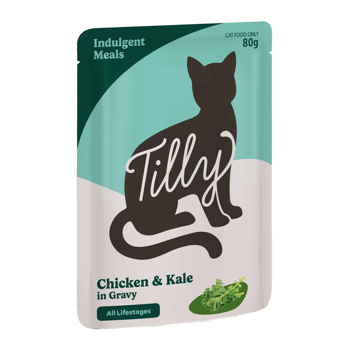 Tilly Indulgent Meals Chicken & Kale in Gravy Wet Cat Food 80g - Image 4