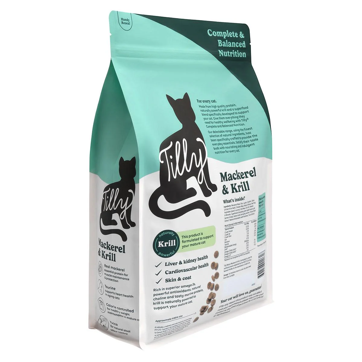 Tilly Mature Mackerel & Krill Dry Cat Food - Image 7