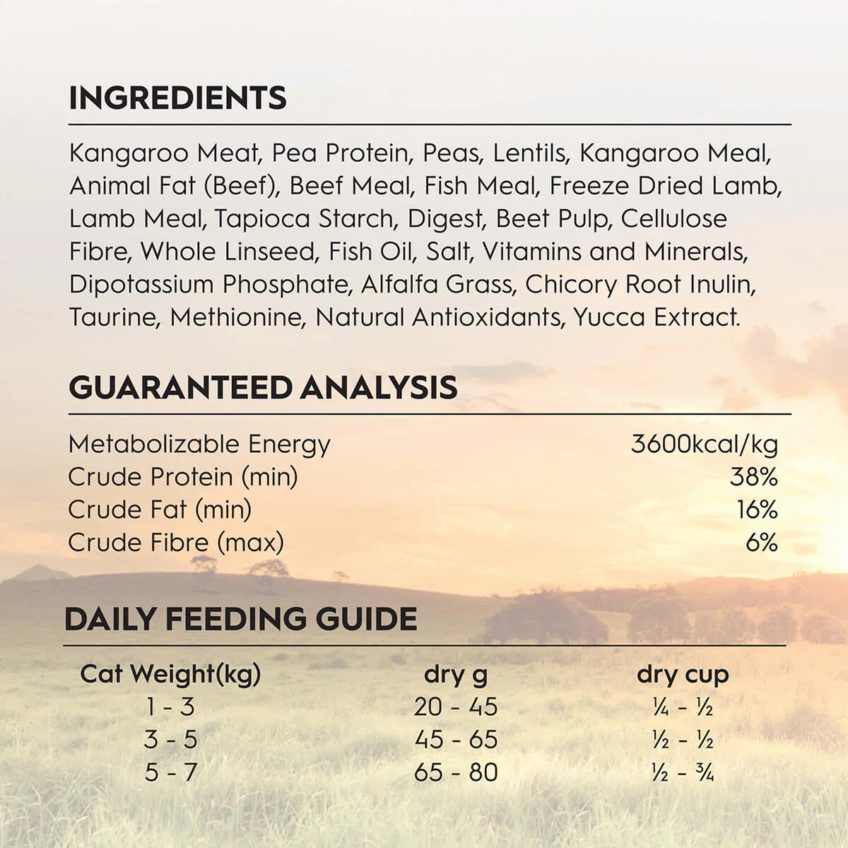Trilogy Adult Cat Kangaroo Dry Cat Food 1.8kg - Image 9
