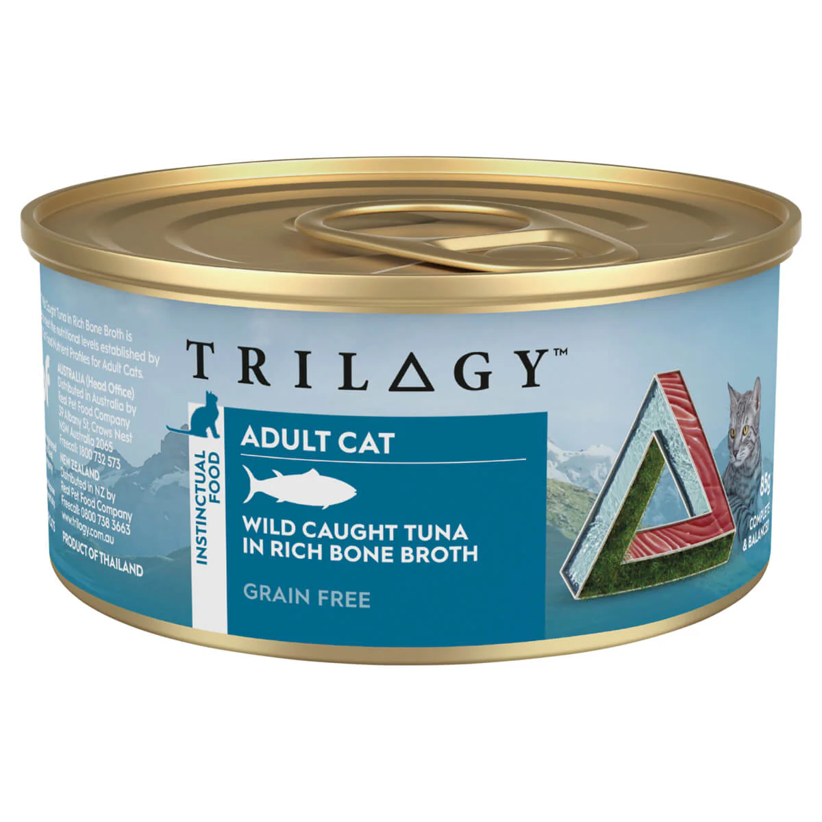 Trilogy Adult Wild Caught Tuna in Bone Broth Wet Cat Food - Image 12