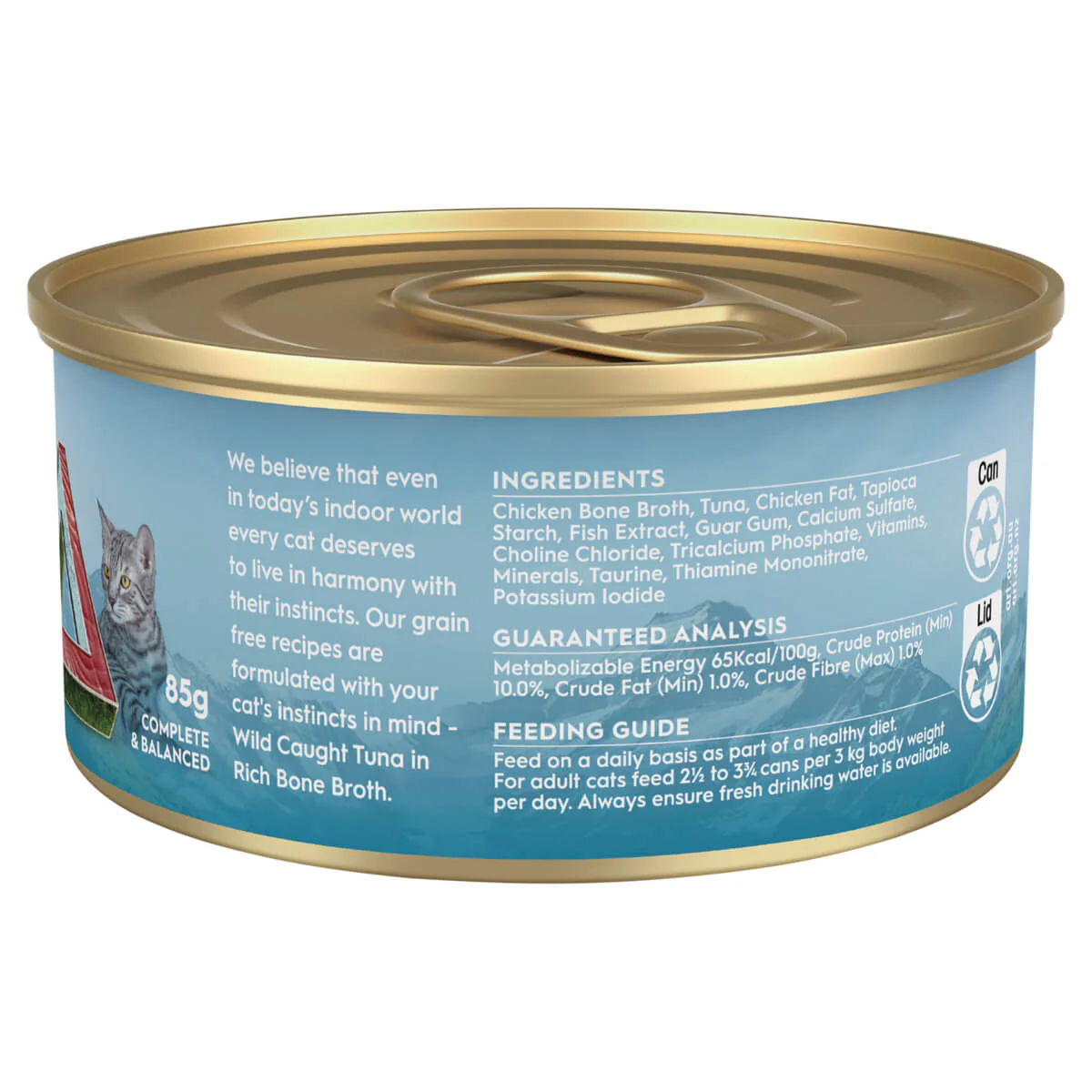 Trilogy Adult Wild Caught Tuna in Bone Broth Wet Cat Food - Image 2
